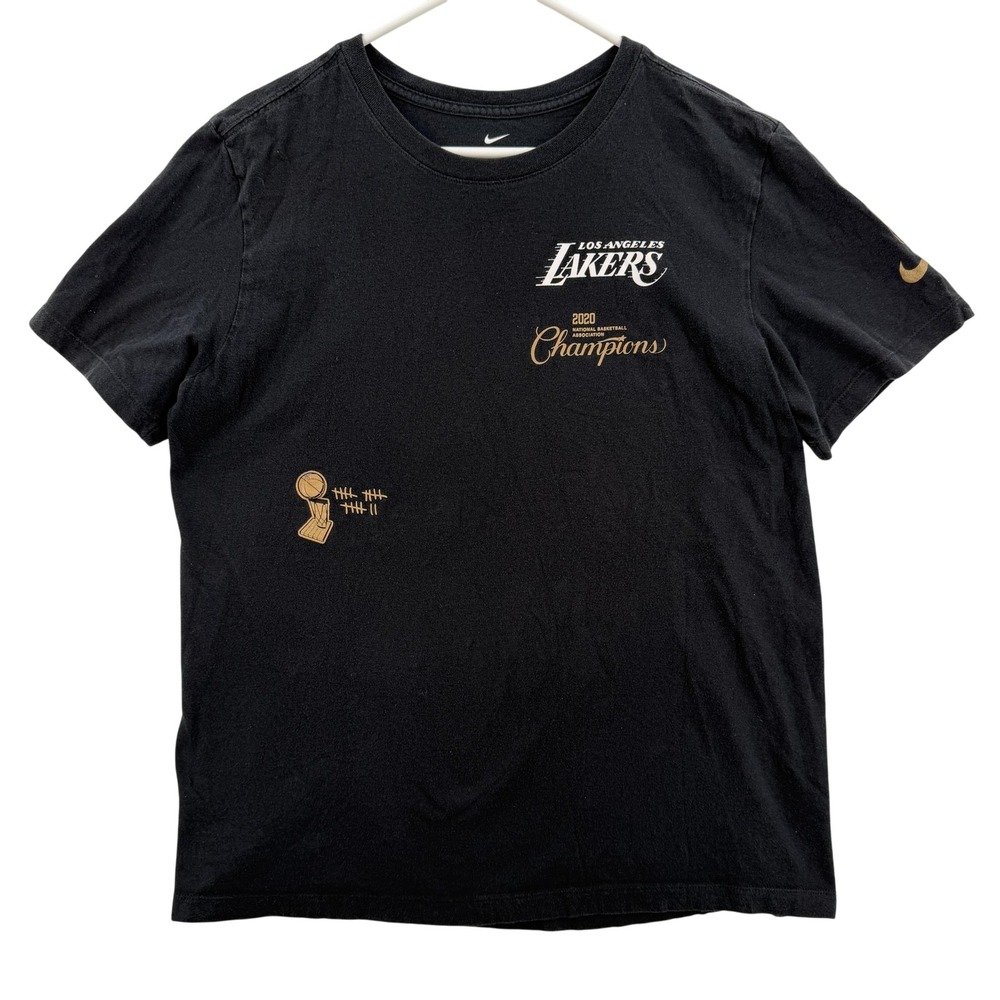 Nike Los Angeles Lakers Shirt Medium Black NBA Basketball Nike‎ 2020 Champions